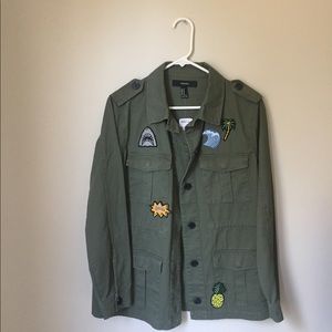 Forever 21 Patch Utility Jacket
